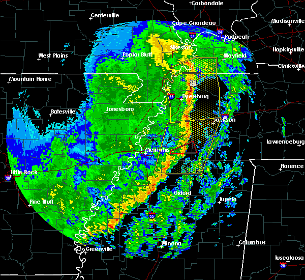 Interactive Hail Maps Hail Map for Dyersburg, TN