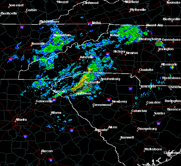 Interactive Hail Maps Hail Map for Greenville, SC