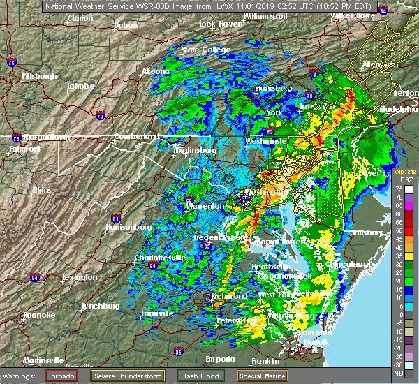 Interactive Hail Maps Hail Map for Waldorf, MD