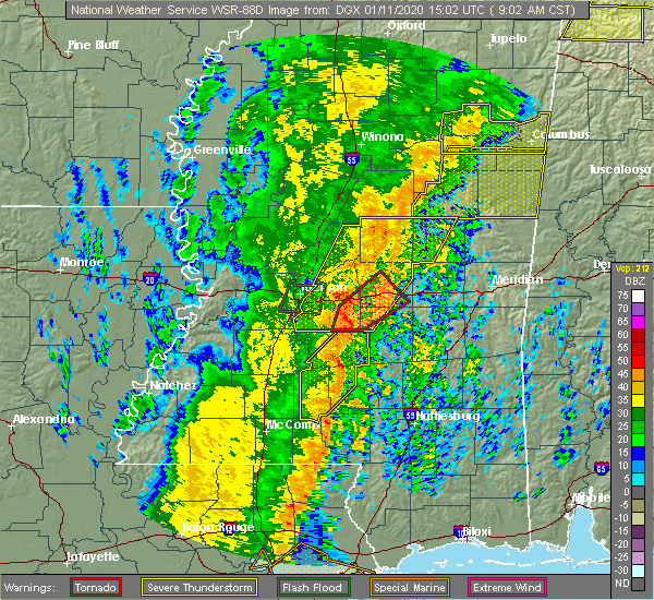 Interactive Hail Maps Hail Map for Brandon, MS