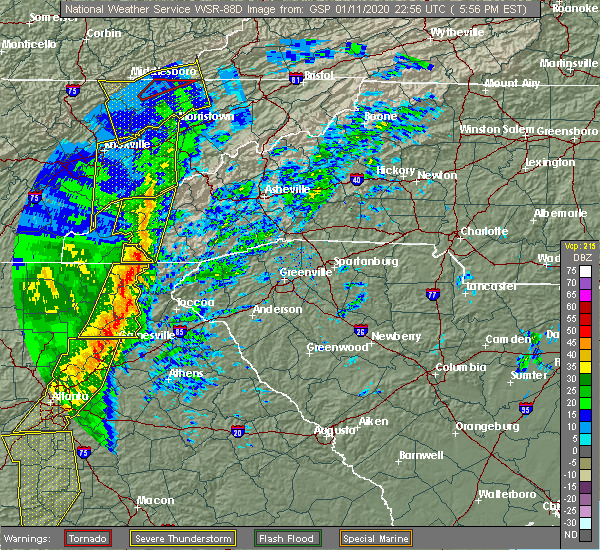 Interactive Hail Maps Hail Map for Demorest, GA