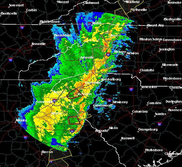 Interactive Hail Maps Hail Map for Anderson, SC