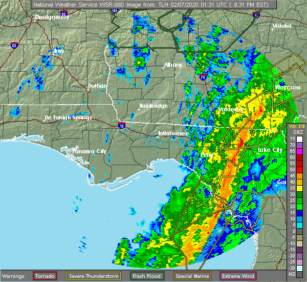 Interactive Hail Maps Hail Map for Horseshoe Beach, FL