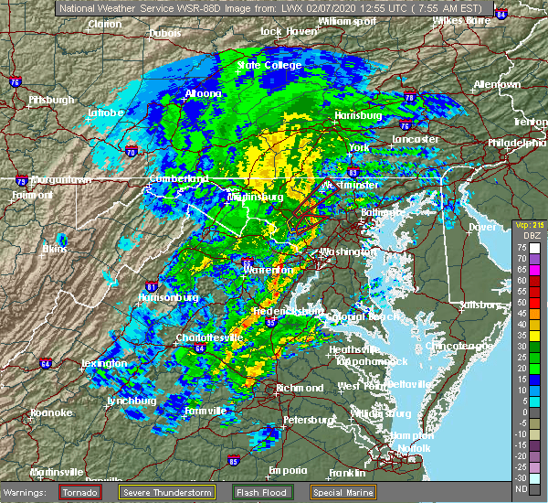 Interactive Hail Maps Hail Map for Woodbridge, VA