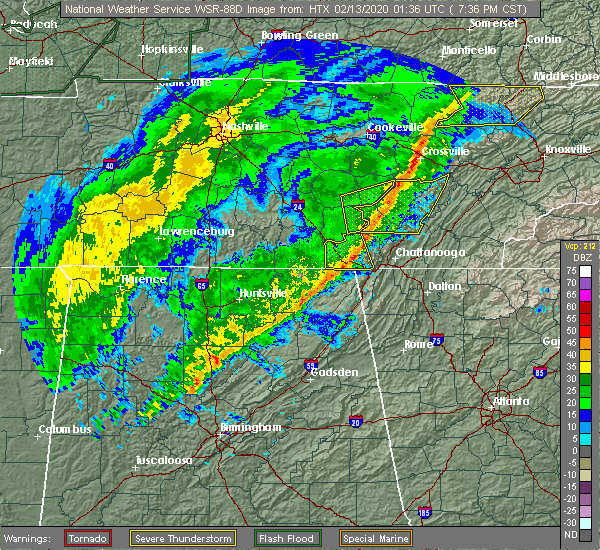 Interactive Hail Maps Hail Map for GruetliLaager, TN