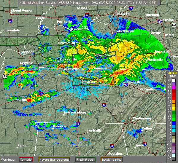 Interactive Hail Maps Hail Map for Cookeville, TN