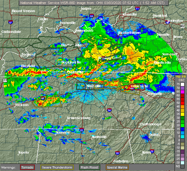 Interactive Hail Maps Hail Map for Cookeville, TN