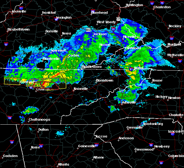 Interactive Hail Maps Hail Map for Fairfield Glade, TN