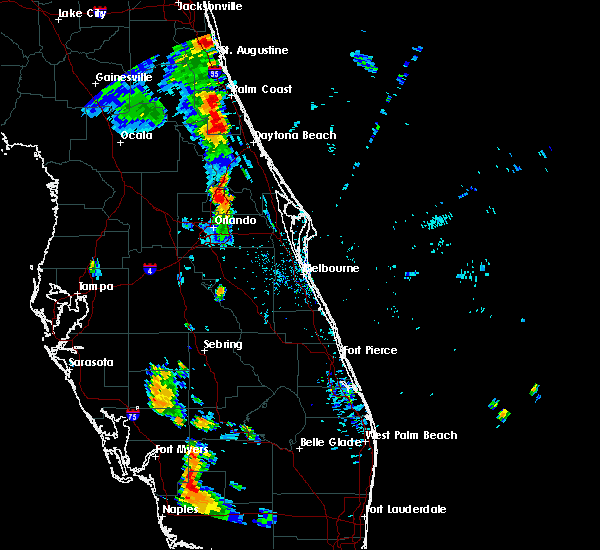 Weather Map For Southwest Florida Interactive Hail Maps Hail Map for DeLand Southwest, FL