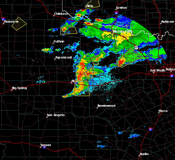 Interactive Hail Maps Hail Map for Breckenridge, TX