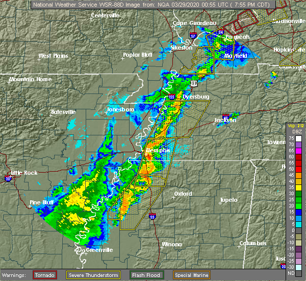 Interactive Hail Maps Hail Map for Memphis, TN
