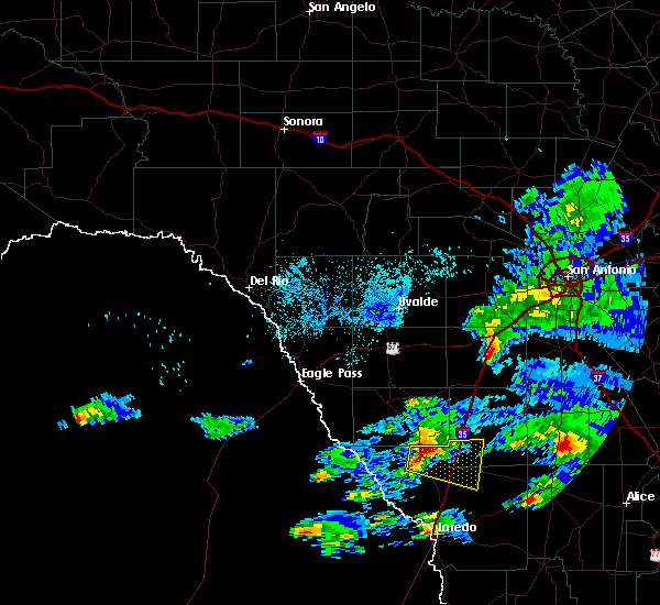 Interactive Hail Maps Hail Map for Encinal, TX