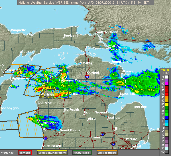 Interactive Hail Maps Hail Map for Onekama, MI