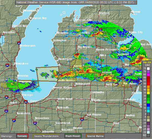 Interactive Hail Maps Hail Map for Caledonia, MI