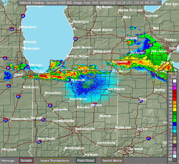 Interactive Hail Maps Hail Map for Elkhart, IN
