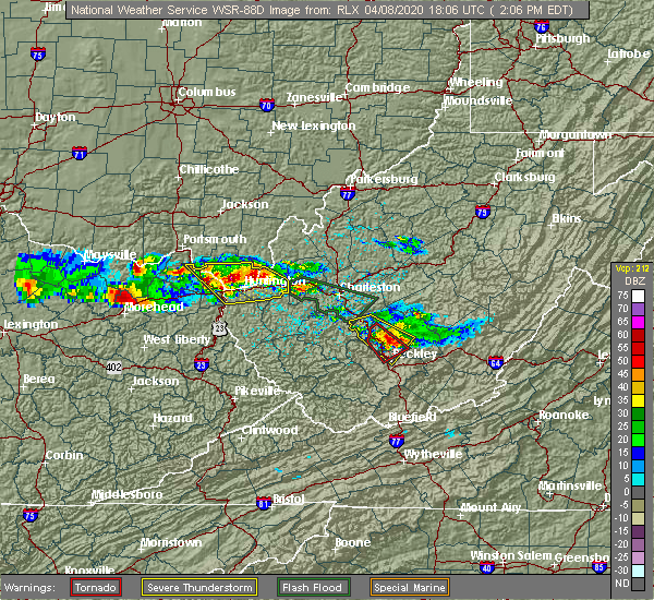 Interactive Hail Maps Hail Map for Beckley, WV