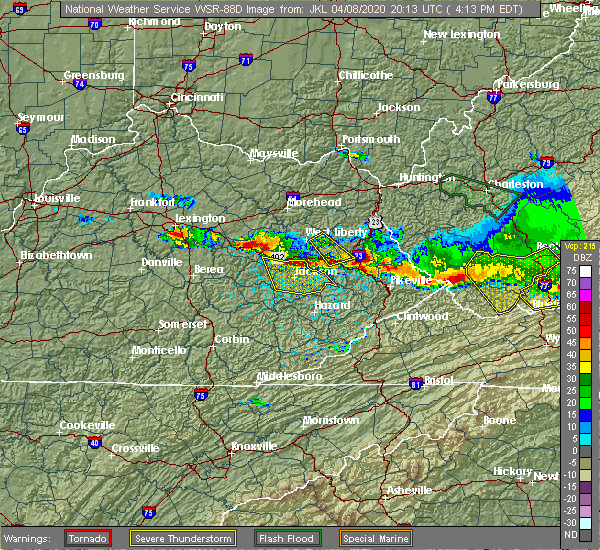 Interactive Hail Maps Hail Map for Winchester, KY