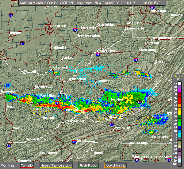 Interactive Hail Maps Hail Map for Pineville, WV