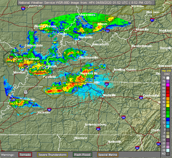 Interactive Hail Maps Hail Map for Hopkinsville, KY