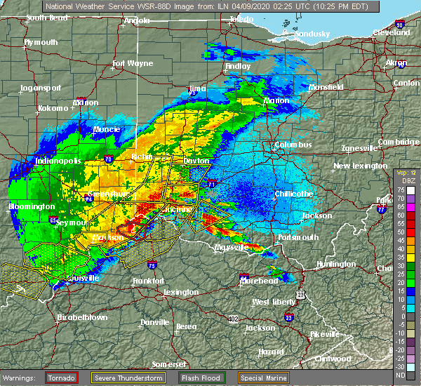 Interactive Hail Maps Hail Map for Mount Orab, OH
