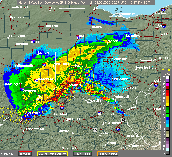 Interactive Hail Maps Hail Map for Fairborn, OH