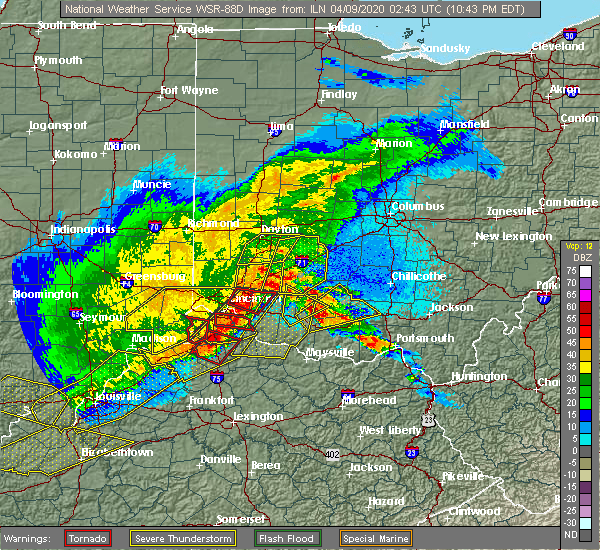 Interactive Hail Maps Hail Map for Corinth, KY
