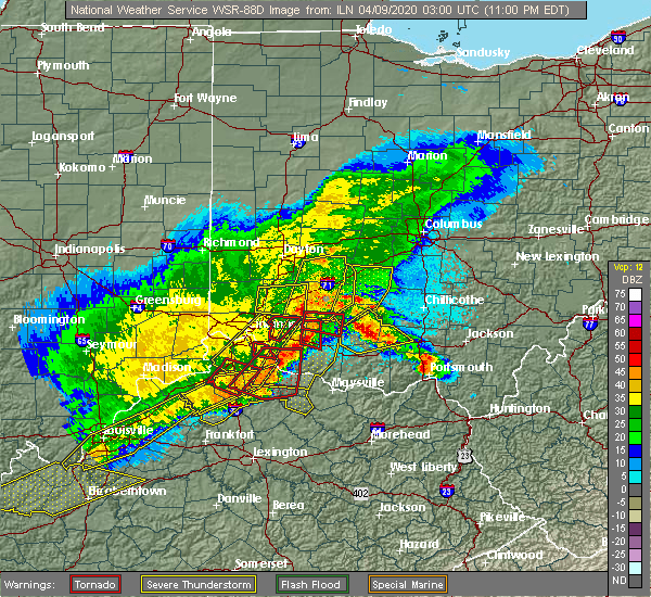 Interactive Hail Maps Hail Map for Brooksville, KY