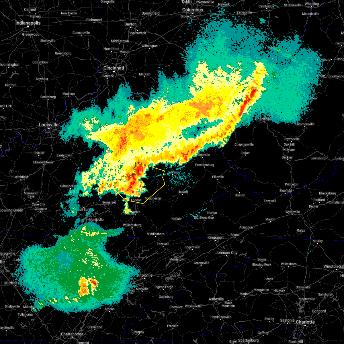 Interactive Hail Maps Hail Map for Brodhead, KY