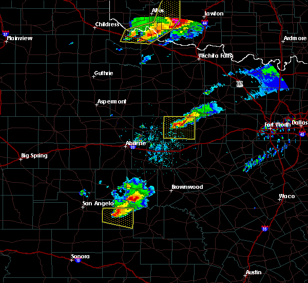 Interactive Hail Maps Hail Map for Breckenridge, TX