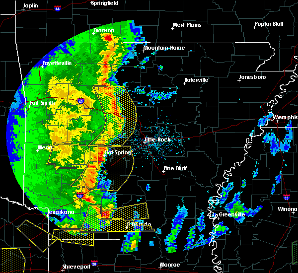 Interactive Hail Maps Hail Map for Hot Springs Village, AR