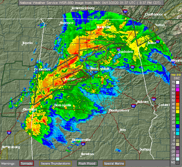 Interactive Hail Maps Hail Map for Birmingham, AL