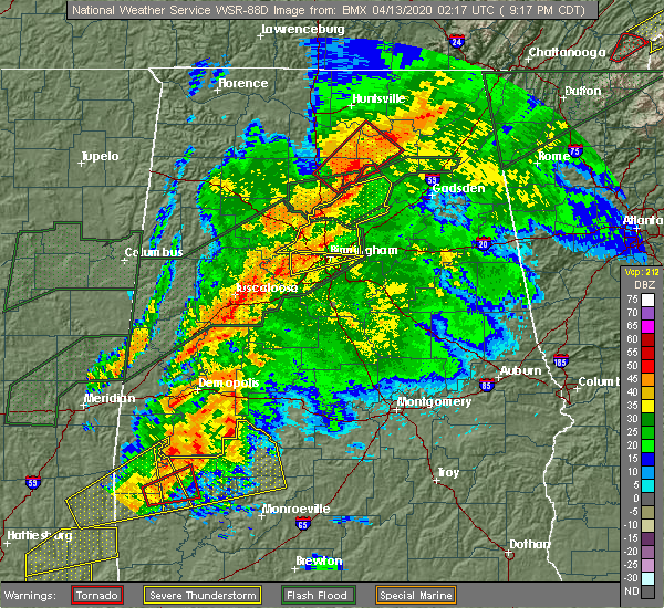 Interactive Hail Maps Hail Map for Springville, AL