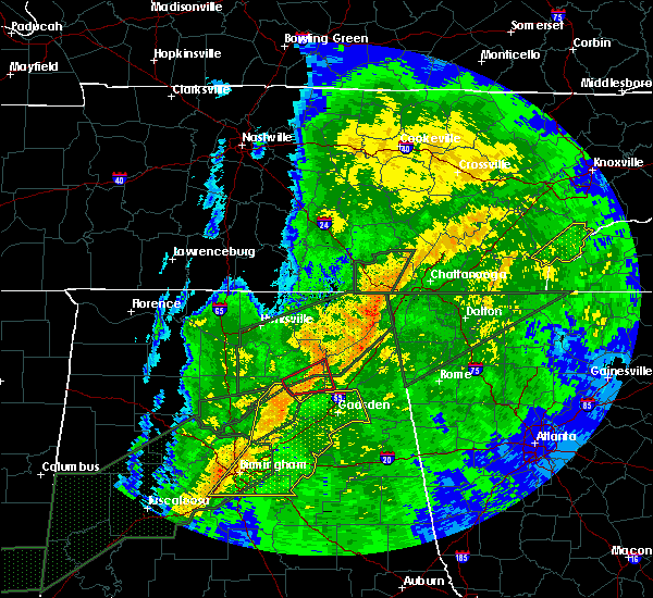 Interactive Hail Maps Hail Map for Trenton, GA