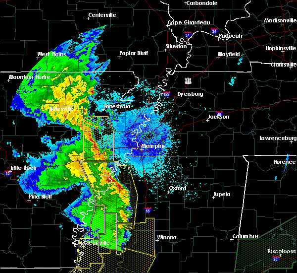 Interactive Hail Maps Hail Map for Coffeeville, MS