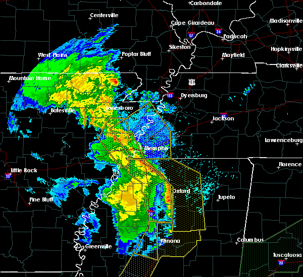 Interactive Hail Maps Hail Map for Coffeeville, MS