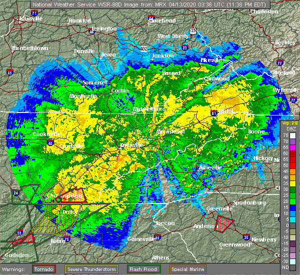 Interactive Hail Maps Hail Map for Cleveland, TN