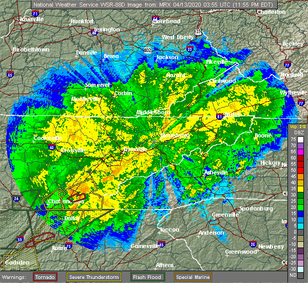 Interactive Hail Maps Hail Map for Athens, TN