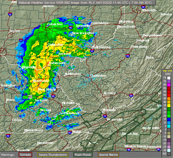 Interactive Hail Maps Hail Map for South ster, OH