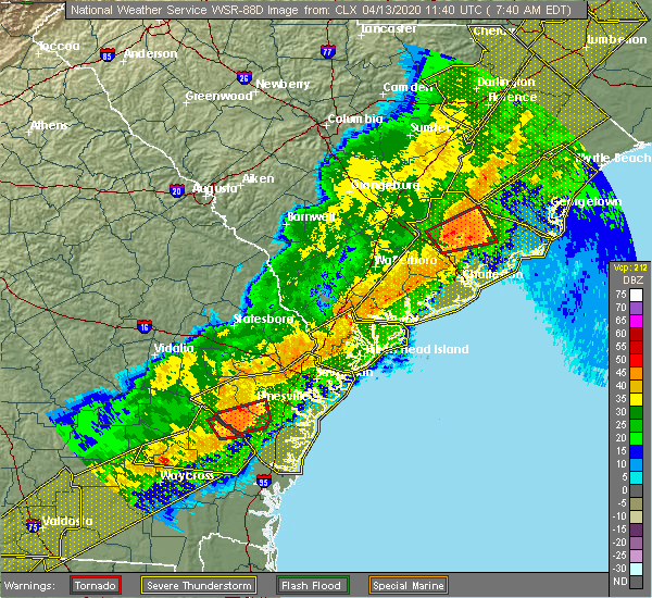 Interactive Hail Maps Hail Map for Hinesville, GA