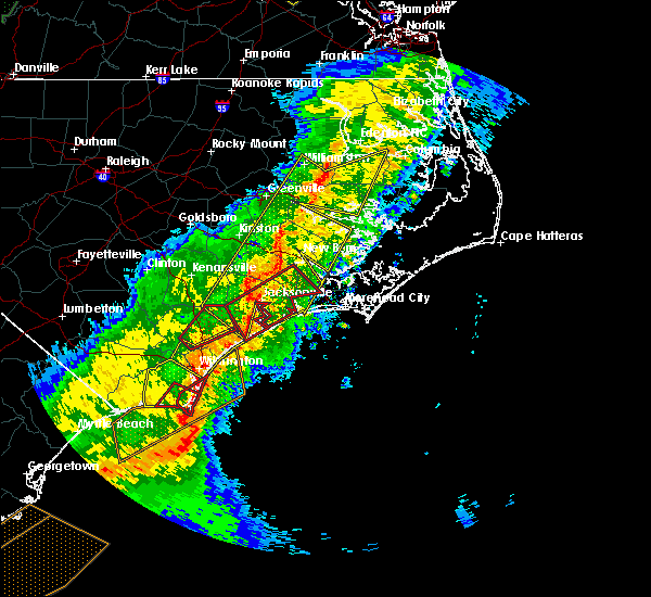 Interactive Hail Maps Hail Map for Jacksonville, NC