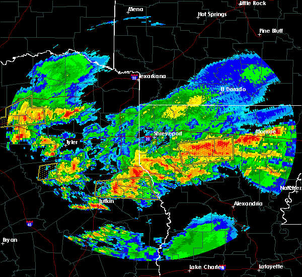 Interactive Hail Maps Hail Map for Palestine, TX