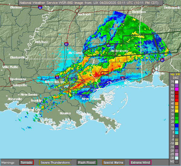 Interactive Hail Maps Hail Map for Slidell, LA