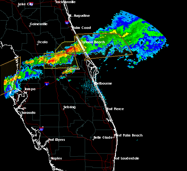 Interactive Hail Maps Hail Map for Orange City, FL