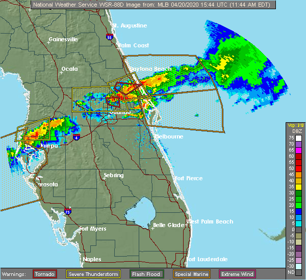 Interactive Hail Maps Hail Map for Edgewater, FL