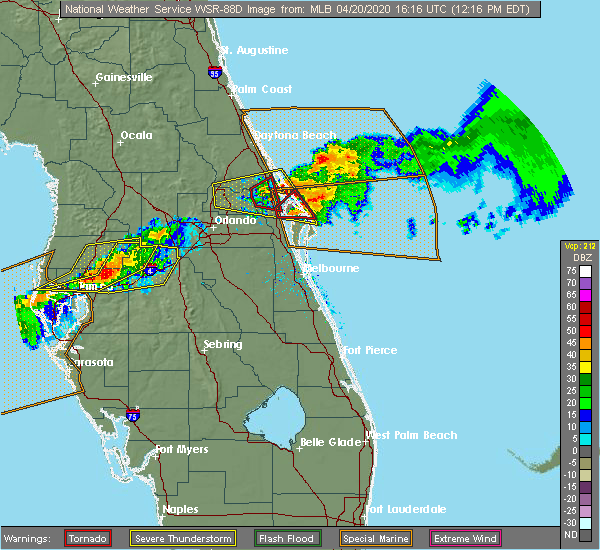 Interactive Hail Maps Hail Map for Mims, FL