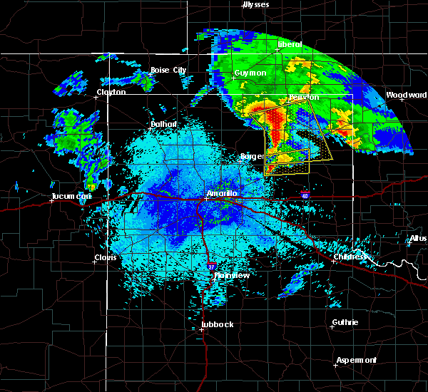 Interactive Hail Maps Hail Map for Canadian, TX
