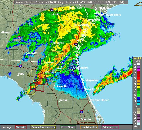 Interactive Hail Maps Hail Map for Fort White, FL