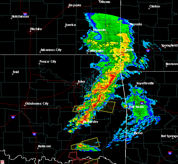 Interactive Hail Maps Hail Map for Tahlequah, OK
