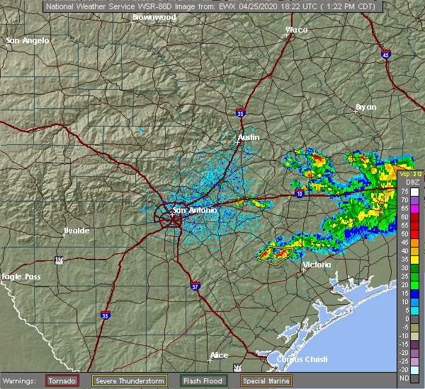 Interactive Hail Maps Hail Map for Cuero, TX