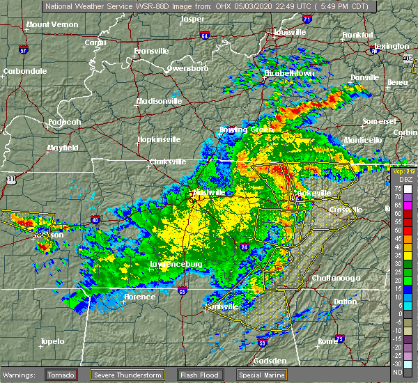 Interactive Hail Maps Hail Map for Crossville, TN